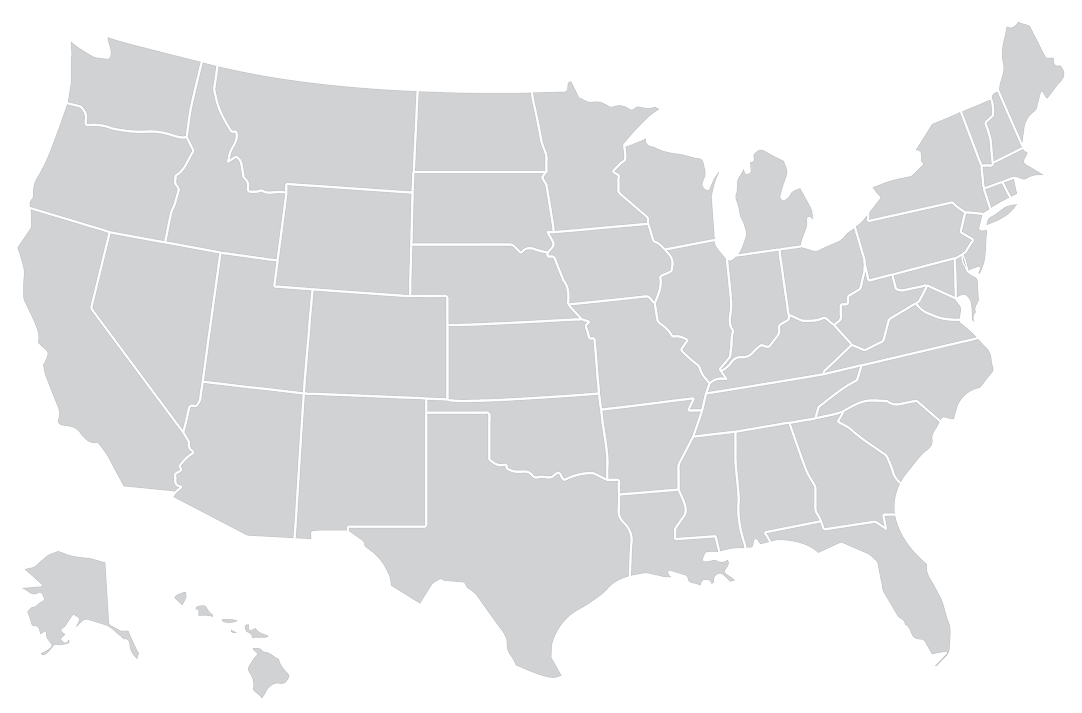 Map of the United States showing Industria Power + Data company locations